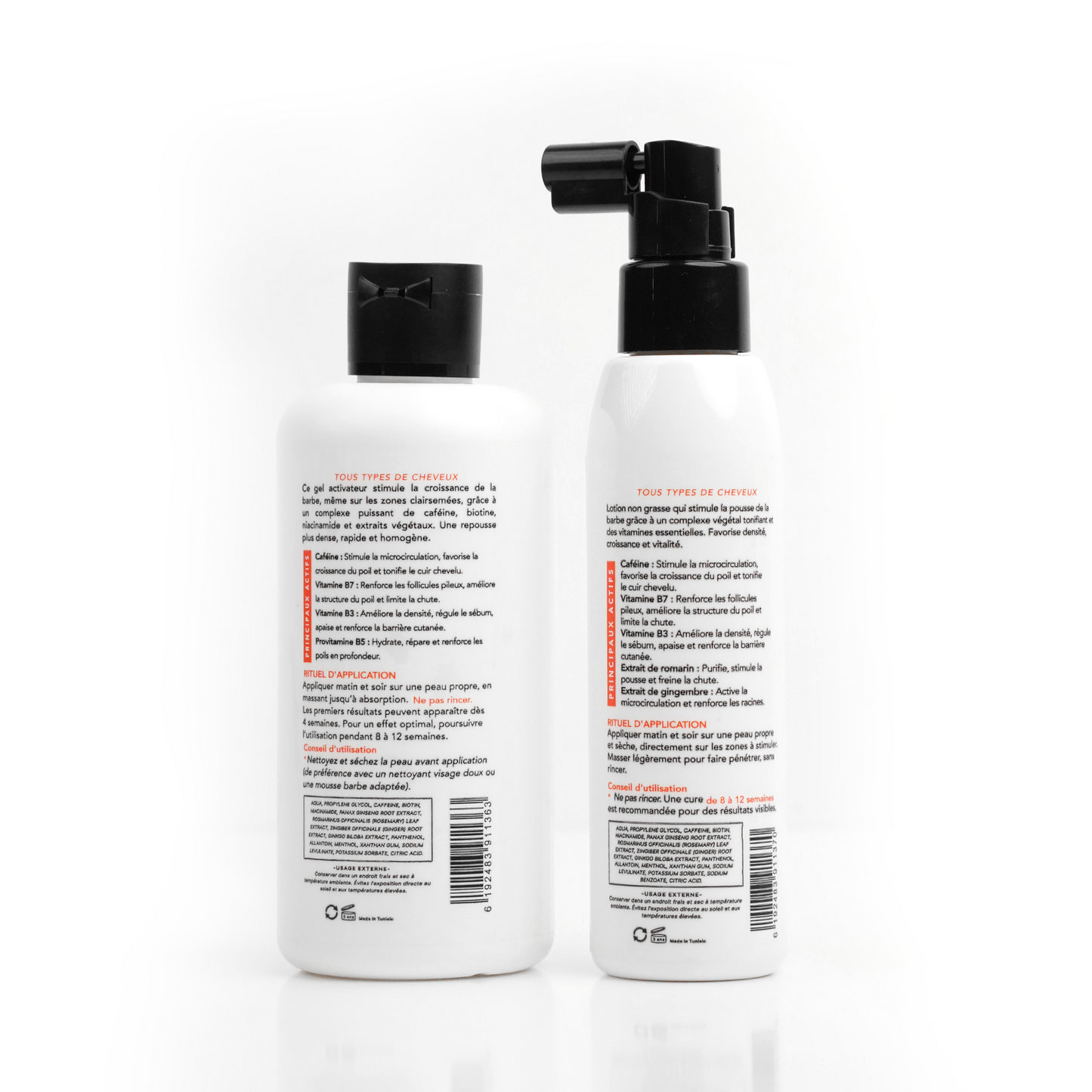 Pack Repousse Barbe – ضد فراغات اللحية + Derma Roller GRATUIT