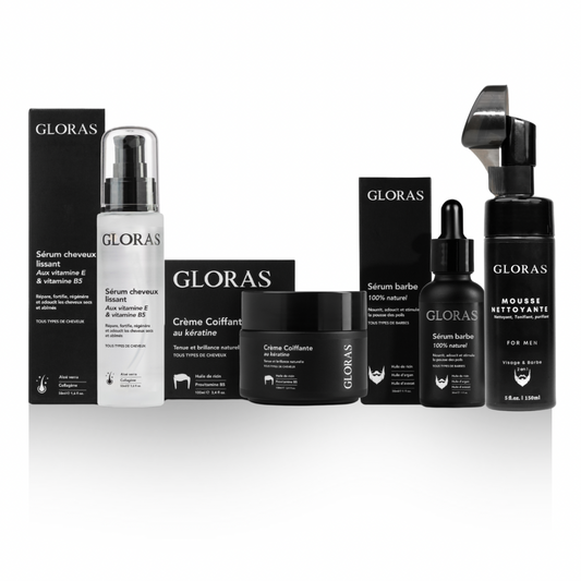 Coffret de soin barbe et cheveux FULL CARE - GLORAS