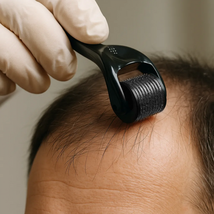 GLORAS Derma Roller 0.5 mm – 540 Aiguilles en Titane