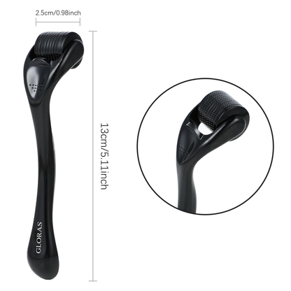 GLORAS Derma Roller 0.5 mm – 540 Aiguilles en Titane