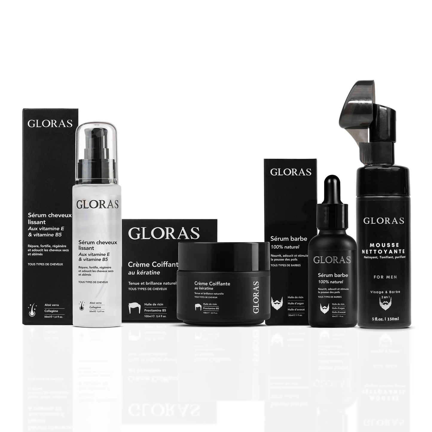Coffret de soin barbe et cheveux FULL CARE - GLORAS