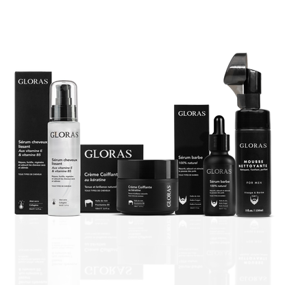 Coffret de soin barbe et cheveux FULL CARE - GLORAS