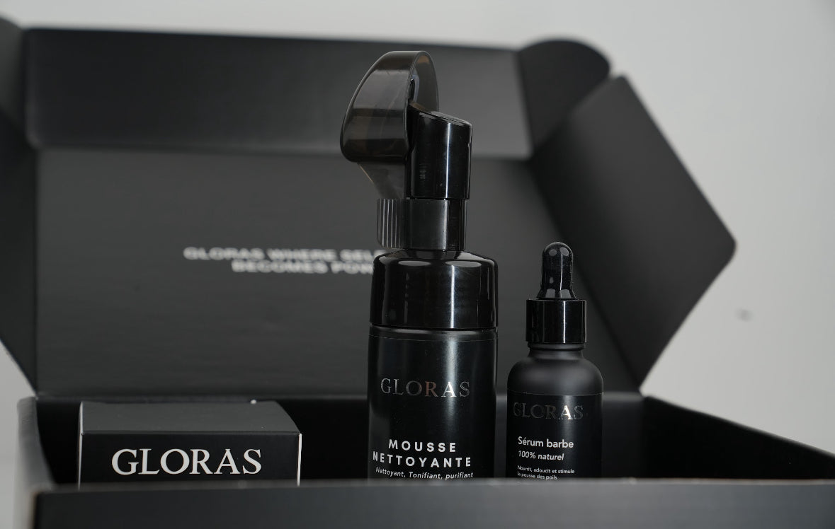 Coffret de Soin Barbe – العناية باللحية | PREMUIM offre : 2 Brosses en Bois + une Brosse silicone GRATUITS 🎁