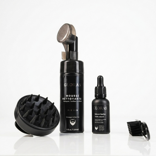 Coffret de Soin Barbe – العناية باللحية | OFFRE : 2 Brosses GRATUITES