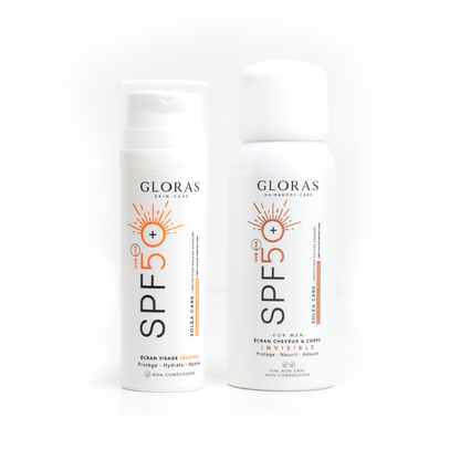 GLORAS Pack Protection complète 3en1 – Visage, Corps & Cheveux